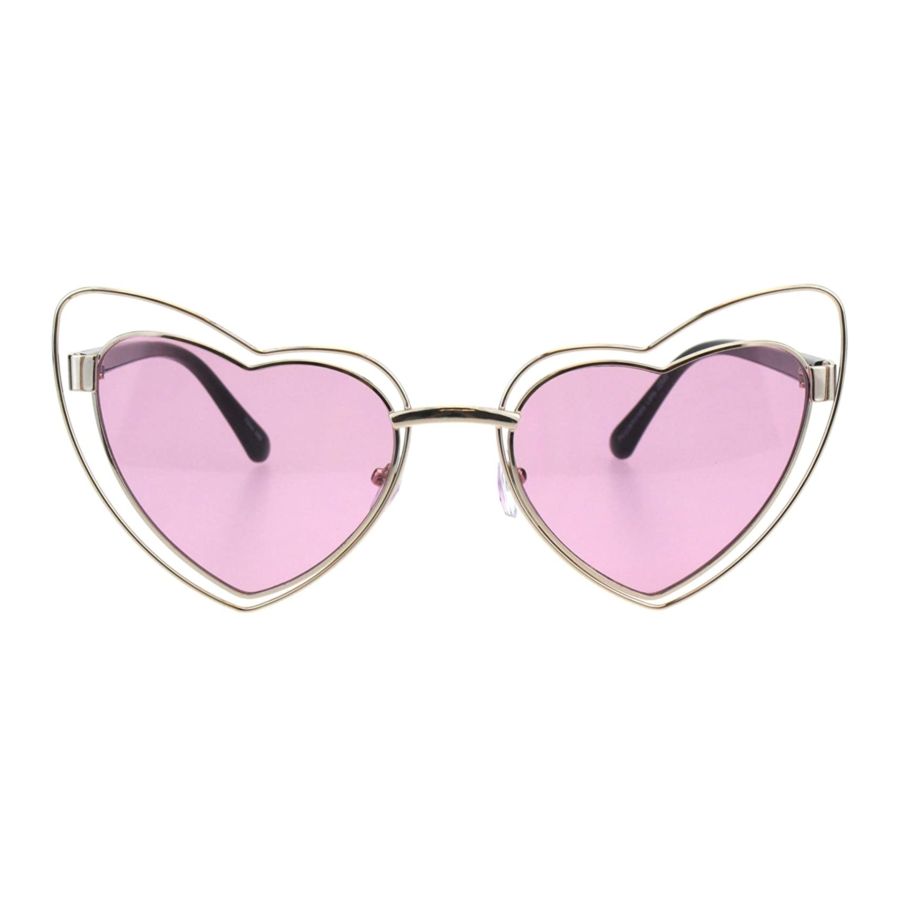 Mod Thick Frame Cute Cat Eye Horn Rimmed Sunglasses (Purple)
