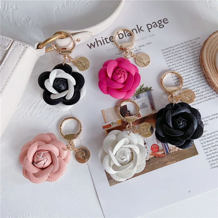Flower Keychain (Gold Edges)