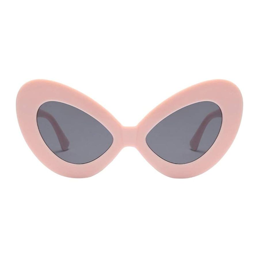 Women Vintage Big Oval Shape Frame Sunglasses Fashion Bat Eyes Eyewear Ladies