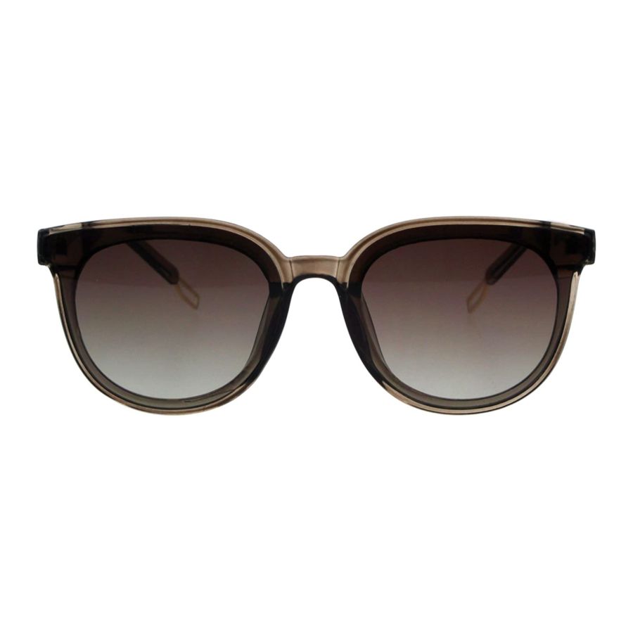 Womens Boyfriend Style Chic Panel Lens Horn Rim Plastic Sunglasses