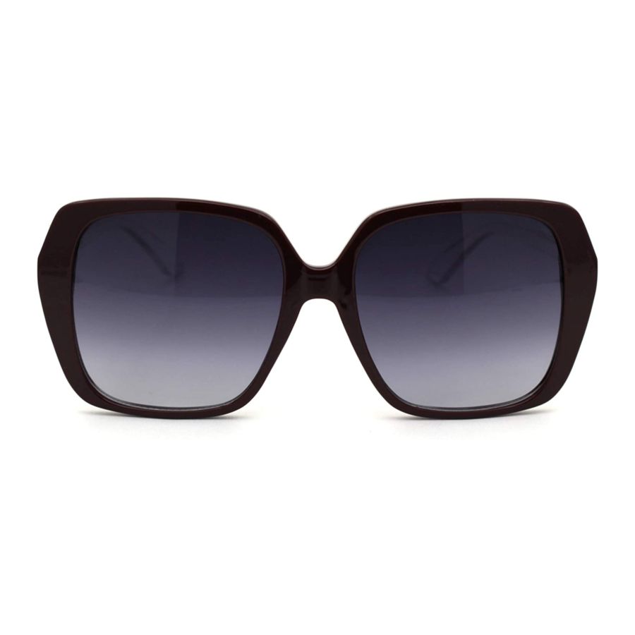 Womens Classic 90s Oversize Rectangular Butterfly Plastic Sunglasses