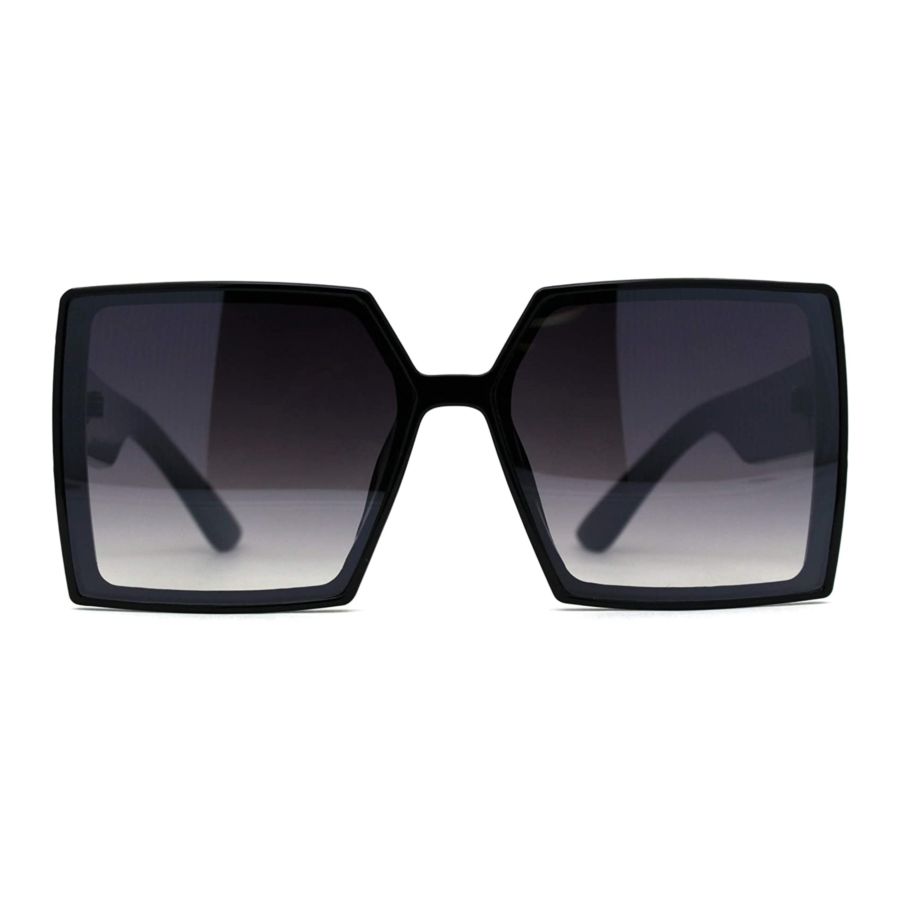 Womens Squared Rectangular Butterfly Plastic Sunglasses