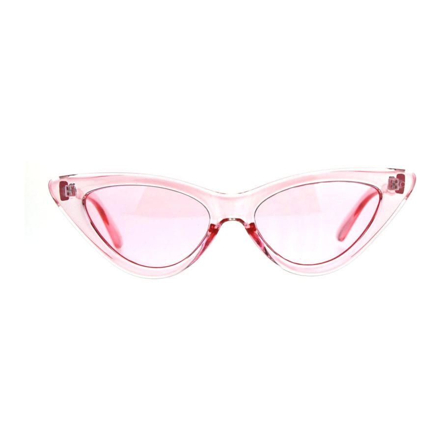 Womens Gothic Cat Eye Pop Color Funk Vintage Sunglasses