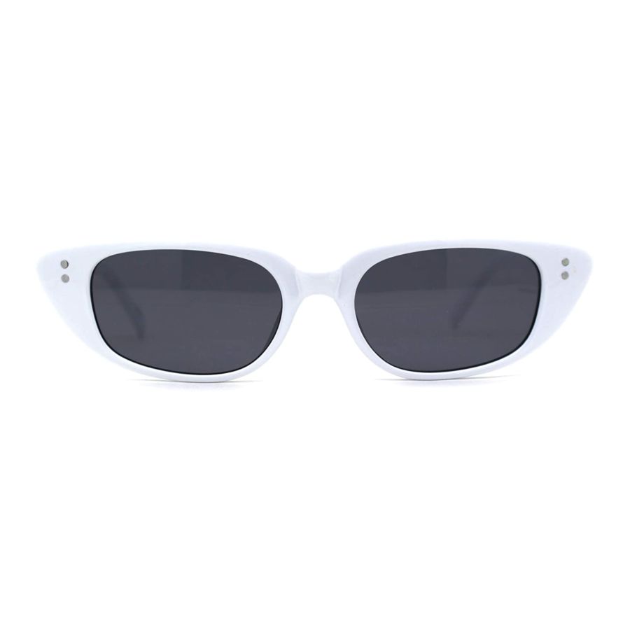 Narrow Gothic Cat Eye Retro Plastic Womens Sunglasses