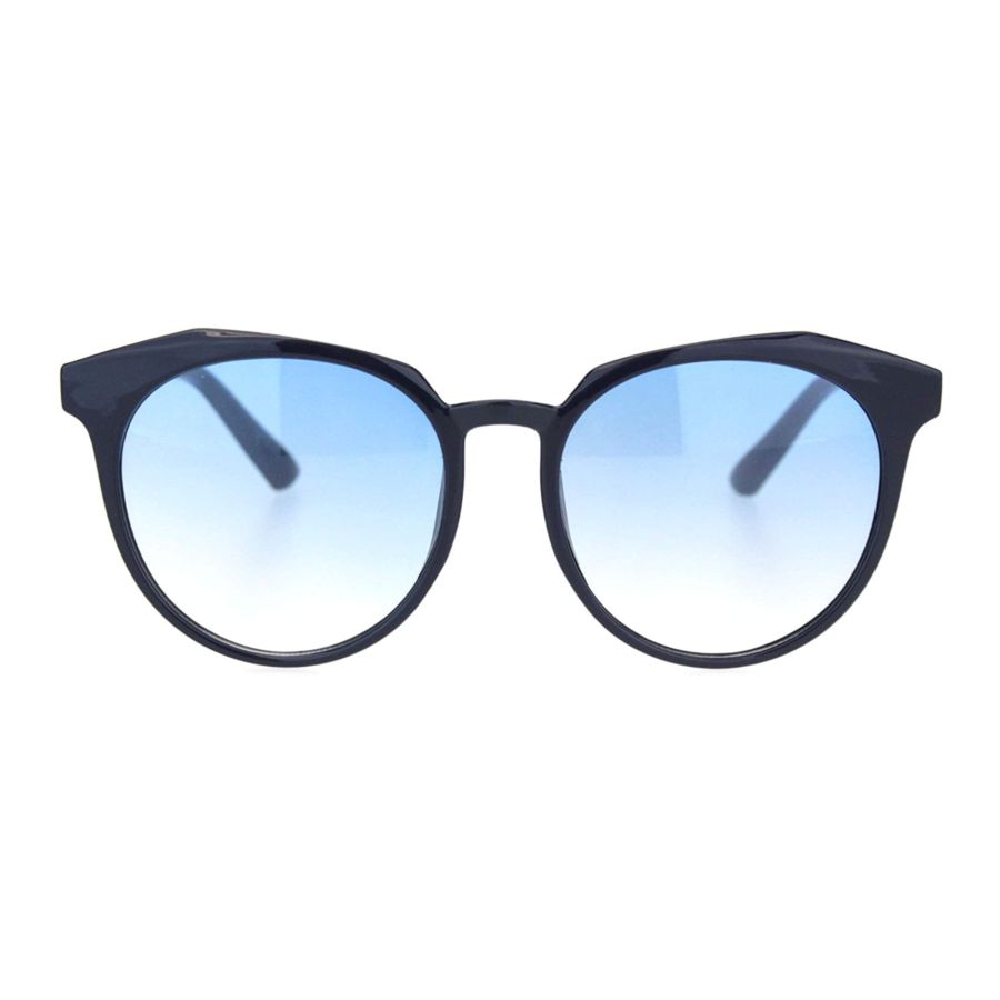 Womens Squared Eyebrow Horn Rim Elegant Mod Sunglasses