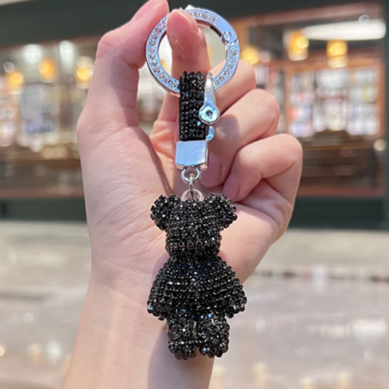 Bear Keychain (Silver Edges)