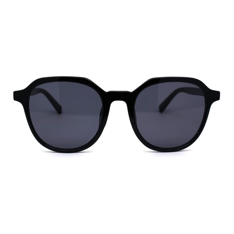 Mod Plastic Horn Rim Retro Round Rectangular Sunglasses